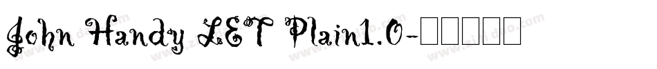 John Handy LET Plain1.0字体转换